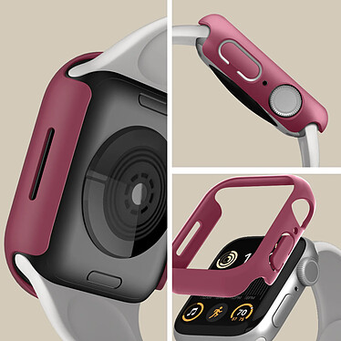 Avis Avizar Coque Antichoc Protection Apple Watch Series 8 / 7 45mm Carmin