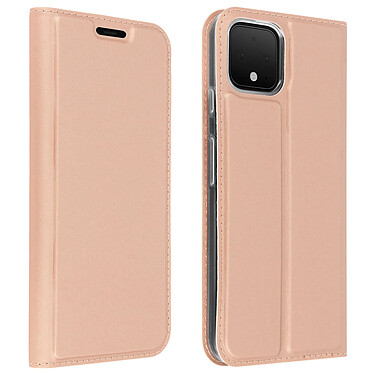 Avizar Housse Google Pixel 4 XL Étui Folio Porte-carte Support Vidéo Rose gold