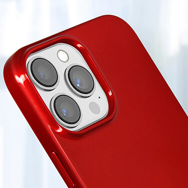 Mercury Coque pour iPhone 13 Pro Max Silicone Gel Flexible Effet Brillant  Rouge métallisé pas cher