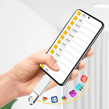Acheter Avizar Adaptateur OTG USB Femelle vers USB-C Mâle Synchronisation Compact  Argenté