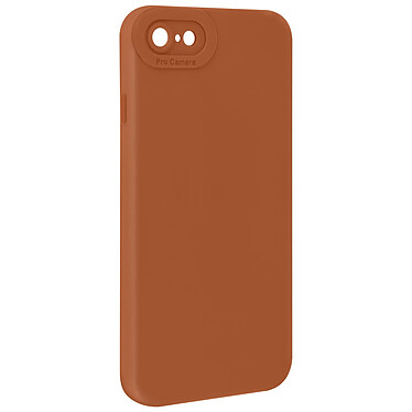 Avizar Coque pour iPhone 7 / 8 / SE 2020 / SE 2022 Silicone Protection Caméra Marron Clair