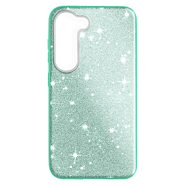 Avizar Coque Paillette pour Samsung Galaxy S23 Plus Hybride Semi-rigide  vert