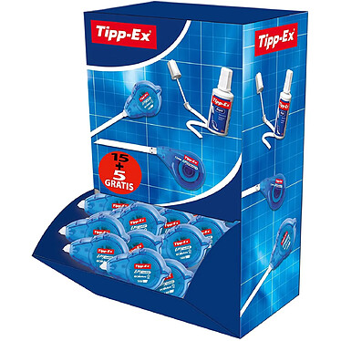 TIPP-EX Boîte de 15+5 rubans correcteurs - 14 m x 5 mm