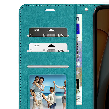 Avis Mayaxess Étui pour Xiaomi Redmi A3 Portefeuille Fonction Support avec Dragonne Turquoise