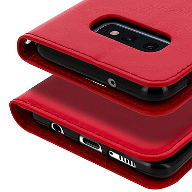 Avizar Etui folio Rouge Porte-Carte pour Samsung Galaxy S10e pas cher