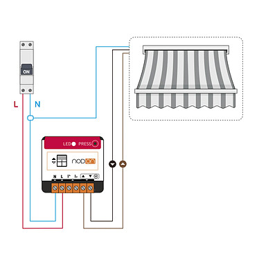 Nodon - Module volet roulant interopérable Zigbee SIN-4-RS-20 pas cher