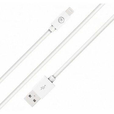 BigBen Connected Câble USB A/Lightning 2m  - 2.4A Blanc