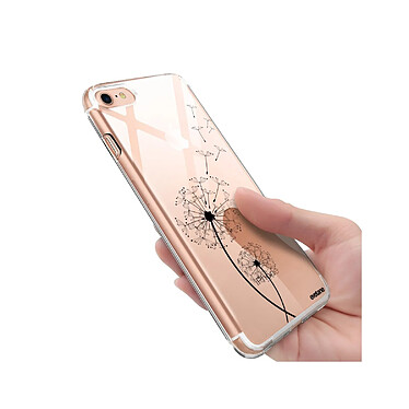 Evetane Coque iPhone 7/8/ iPhone SE 2020/ 2022 silicone transparente Motif Pissenlit ultra resistant pas cher