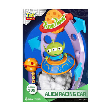 Toy Story - Diorama D-Stage Alien Racing Car 15 cm pas cher