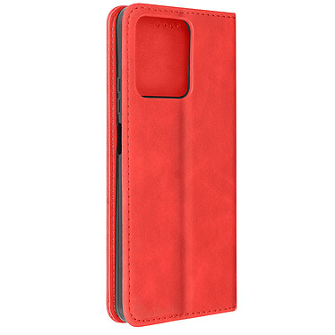 Avizar Étui pour Realme C53 Portefeuille Motif Cubique abstrait  Rouge