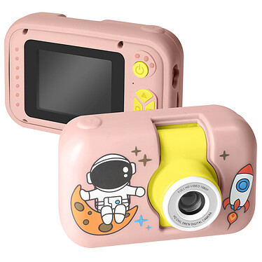 Avizar Appareil Photo pour Enfant Design Astronaute Résolution 1080p Rose Champagne