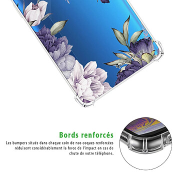 Acheter LaCoqueFrançaise Coque Xiaomi Redmi 9A Silicone antichocs Solides coins renforcés  transparente Motif Pivoines Violettes