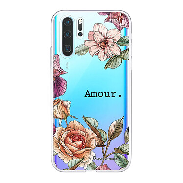 LaCoqueFrançaise Coque Huawei P30 Pro/ P30 Pro New Edition silicone transparente Motif Amour en fleurs ultra resistant