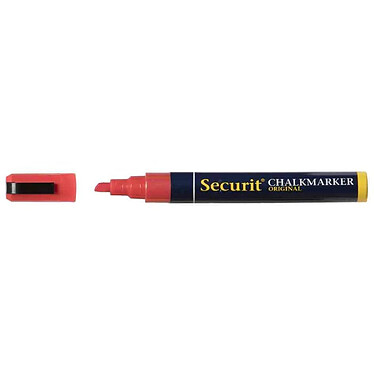 SECURIT Marqueur Craie ORIGINAL MEDIUM Pointe Biseau 2 - 6 mm Rouge