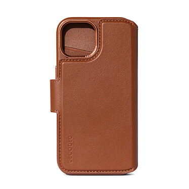 Avis Decoded Folio Détachable Compatible avec le MagSafe en cuir pour iPhone 15 Plus Tan