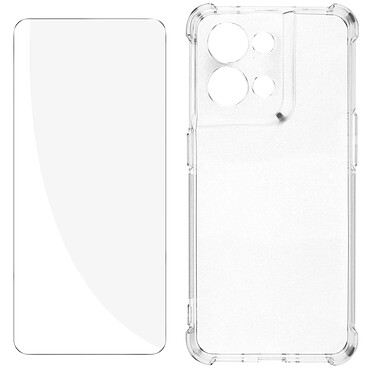 Avizar Pack Protection pour Oppo Reno 8 5G Coque Renforcée + Verre Trempé  Transparent