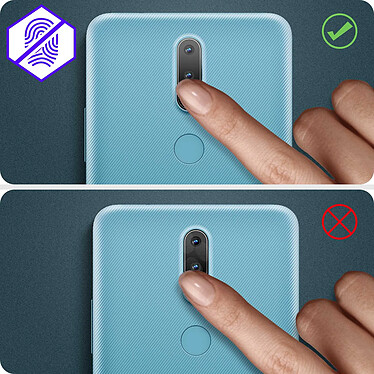 Avizar Film Caméra Nokia 2.4 Verre Trempé 9H Anti-traces Transparent pas cher