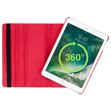 Acheter Avizar Etui folio multipositions rouge Apple iPad 5 / 6 / Air - Support orientable 360°