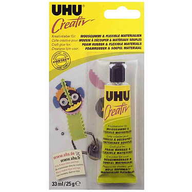 UHU Creativ colle créative pr mousse à découper,tube de 33ml