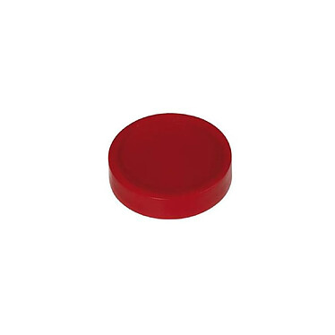 MAUL Lot de 10 Aimants ronds Ø 30 mm puiss. 0,6 kg Rouge