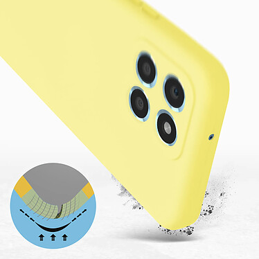 Avis Avizar Coque pour Honor 70 Lite, Honor X6 et X8 5G Silicone Semi-rigide Finition Soft-touch  Jaune