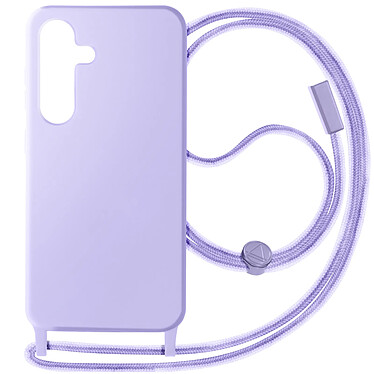 Avizar Coque Cordon Semi-Rigide pour Samsung Galaxy S24 Violet Clair