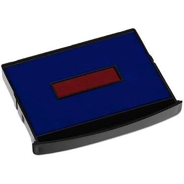 COLOP Cassette Encreur Recharge E/2600 Bicolore Bleu Rouge