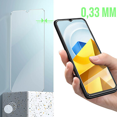 Avizar Verre Trempé pour Xiaomi Poco M5 Dureté 9H Anti-rayures Anti-traces  transparent pas cher