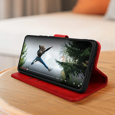 Avis Avizar Housse pour Xiaomi 13 portefeuille rangement carte support vidéo  rouge