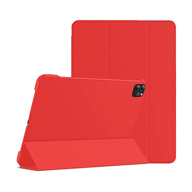 Evetane Étui Smart Cover iPad Air 109 pouces (2020/2022) / iPad Pro 11 pouces Rouge à Rabat avec Support