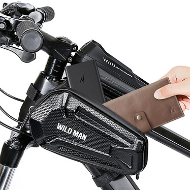 Avis Wildman Sacoche Vélo 1.2L Triple Pochette Fenêtre Tactile Étanche  Noir