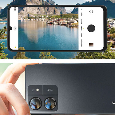 Avizar Film Caméra pour Xiaomi Redmi 13C Anti-traces Transparent pas cher