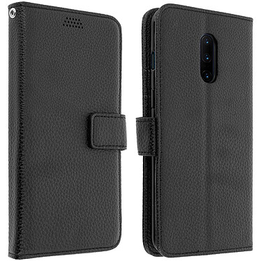 Avizar Housse OnePlus 7 Pro Étui Folio Portefeuille Soft Touch Support Vidéo noir