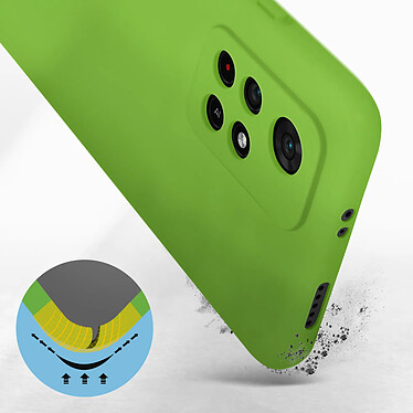 Avis Avizar Coque pour Xiaomi Poco M4 Pro 5G et Redmi Note 11S 5G Silicone Semi-rigide Finition Soft-touch Fine  vert