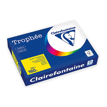 CLAIREFONTAINE Ramette Papier FSC A4 160g 250 Feuilles Tournesol