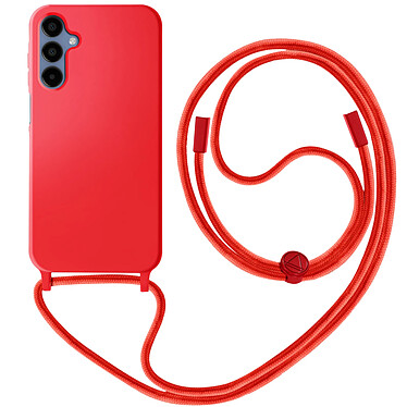 Avizar Coque Cordon Semi-Rigide pour Samsung Galaxy A15 Rouge pas cher