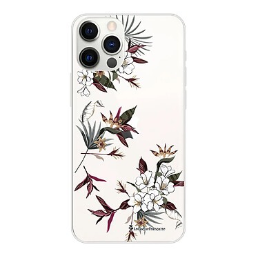 LaCoqueFrançaise Coque iPhone 12/12 Pro silicone transparente Motif Fleurs Sauvages ultra resistant