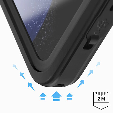 Avis Redpepper Coque Étanche IP68 pour Samsung Galaxy S23 FE Protection Intégrale Anti-chutes 2m  Contour Noir