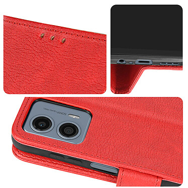 Acheter Avizar Étui pour Motorola Moto G13, G23 et G53 Clapet Portefeuille Support Vidéo  Rouge