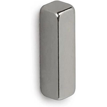 MAUL Lot de 4 Aimants néodyme forme rectangle 15x4x4 mm 2 kg Nickel