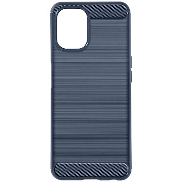 Avizar Coque pour Realme 9i 5G Renforcée Souple Carbone Effet Brossé  Bleu nuit