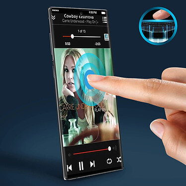 Avizar Film Galaxy Note 10 Plus Verre Trempé Incurvé Transparent au Contour Noir pas cher