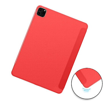 Avis Evetane Étui Smart Cover iPad Air 109 pouces (2020/2022) / iPad Pro 11 pouces Rouge à Rabat avec Support