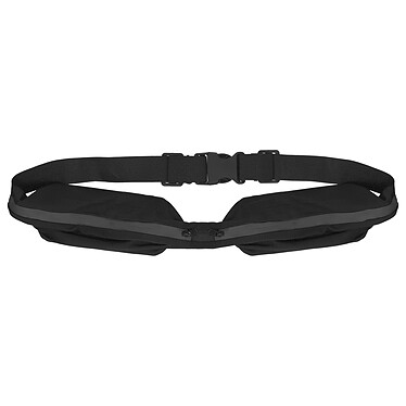 Avizar Ceinture de Sport avec 2 Poches Extensibles Réglable Clip de fermeture Noir