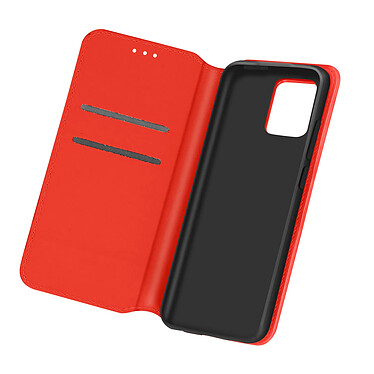 Avizar Housse Samsung A02s Étui Folio Portefeuille Fonction Support Rouge