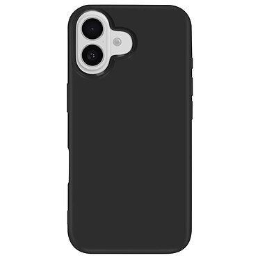 Mayaxess Coque pour iPhone 16 Plus Silicone Souple Revêtement Fin Noir