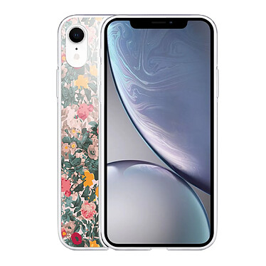 Avis LaCoqueFrançaise Coque iPhone Xr 360 intégrale transparente Motif Fleurs Beige et Rose Tendance