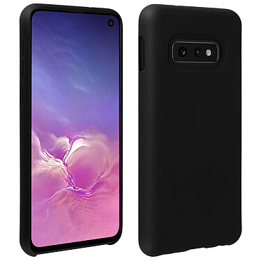 Avizar Coque Samsung Galaxy S10e Silicone Semi-rigide Mat Finition Soft Touch noir