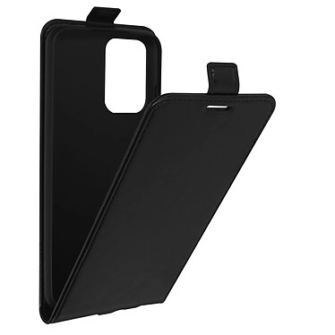 Avizar Étui pour Redmi 10 et 10 2022 Clapet Vertical Porte-carte Effet Lisse Noir