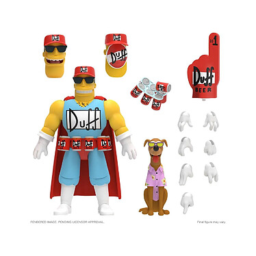 Les Simpson - Figurine Ultimates Duffman 18 cm